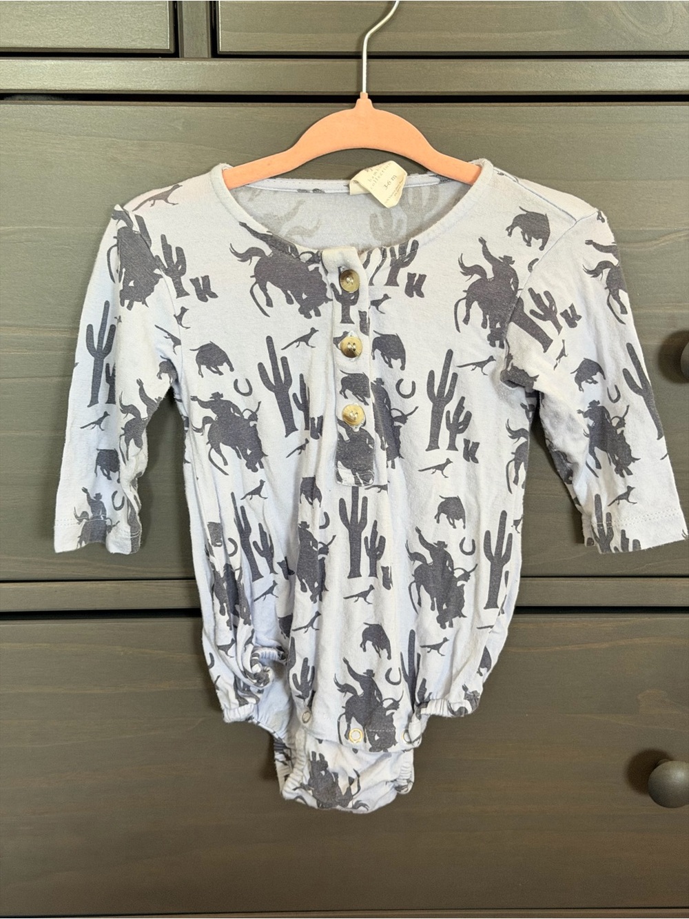 kate quinn baby bubble light blue western print